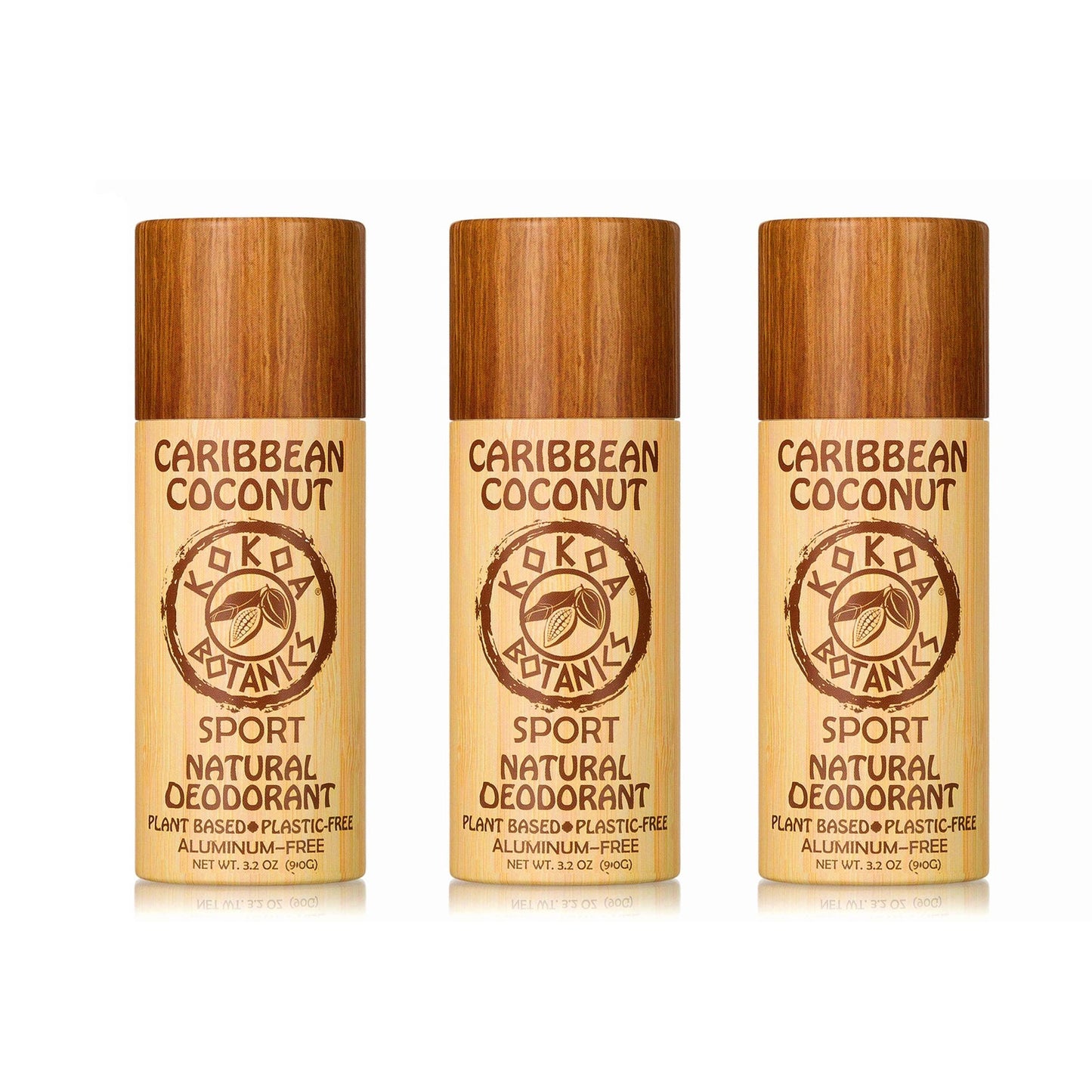 CARIBBEAN COCONUT – Natural Detox Deodorant - Aluminum-Free - Plastic-Free 3.2 oz