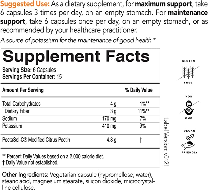 PectaSol Modified Citrus Pectin Capsules