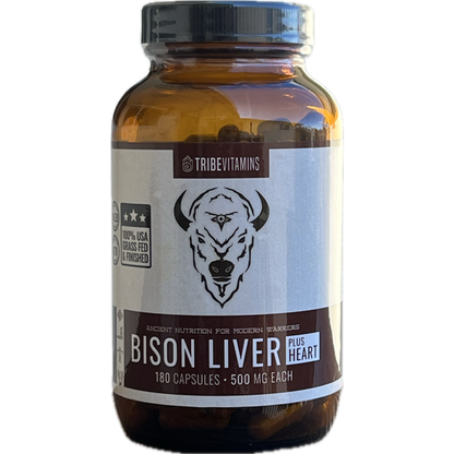 100% Grass-Fed Bison Liver (with Heart Added)