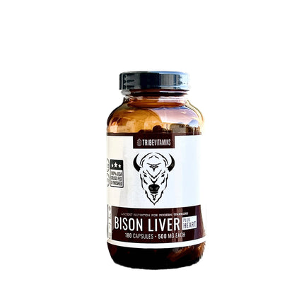 100% Grass-Fed Bison Liver (with Heart Added)