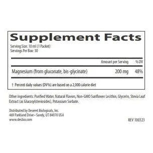 Liposomal Magnesium Sachets