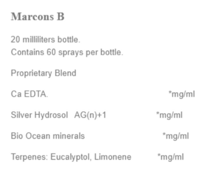 Marcons B Nasal Spray