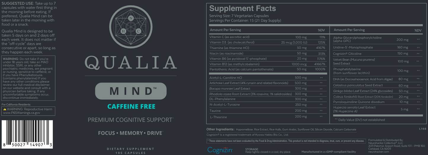 Qualia Mind (Caffeine Free)