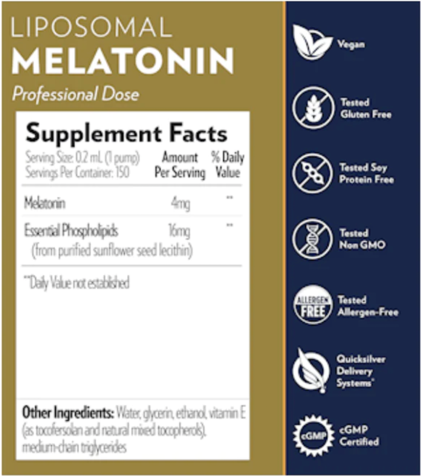 Liposomal Melatonin 4 mg