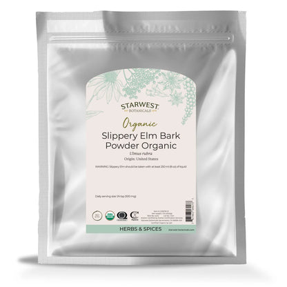 Organic Slippery Elm Bark Powder - 4 oz