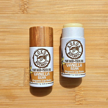 Vanilla Bean - Natural Lip Balm - Vegan - Plastic-Free  .25 oz