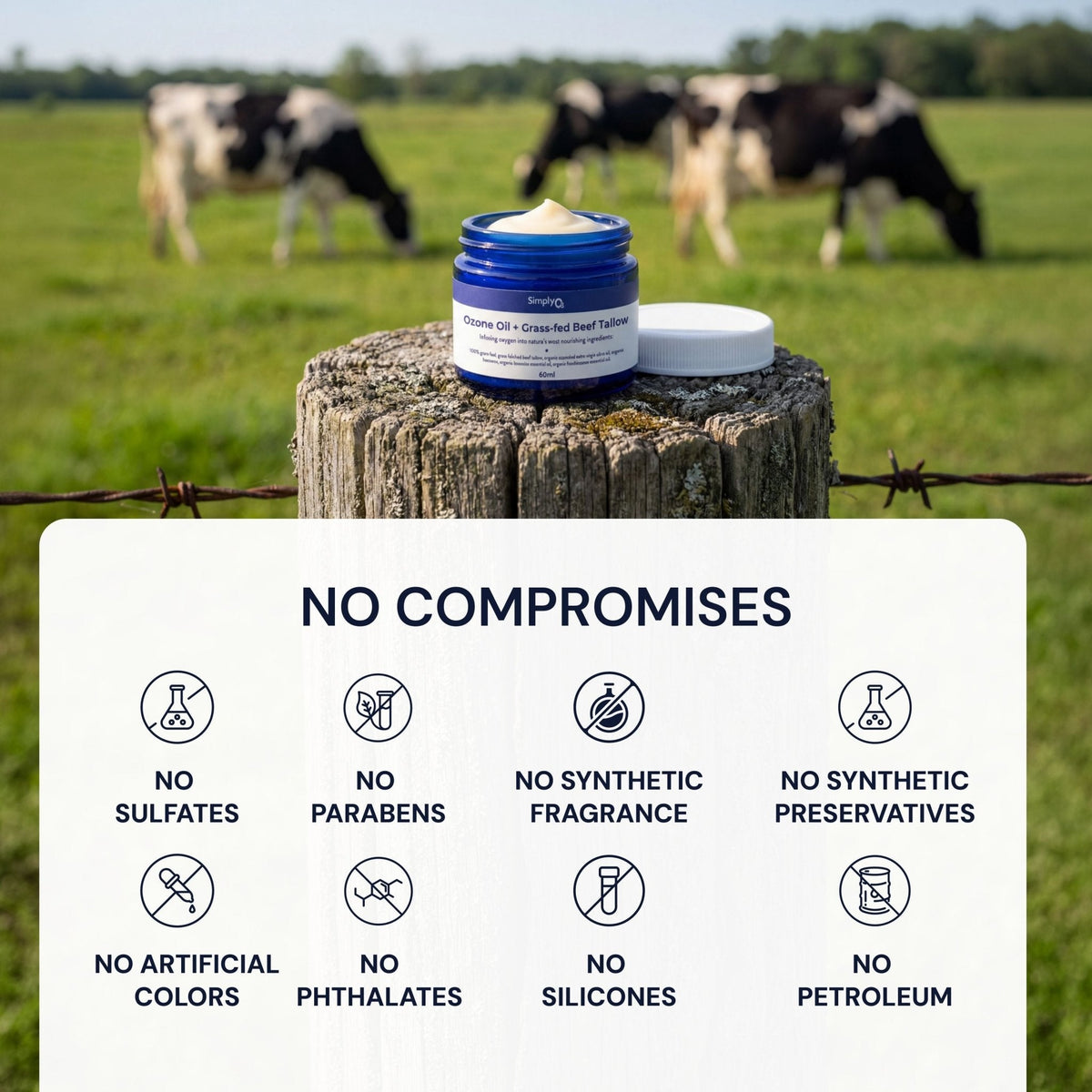 Beef Tallow + Ozone Oil Balm
