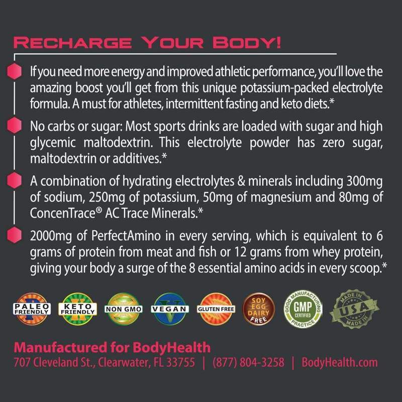 PerfectAmino® Electrolytes - Watermelon - 60 Servings