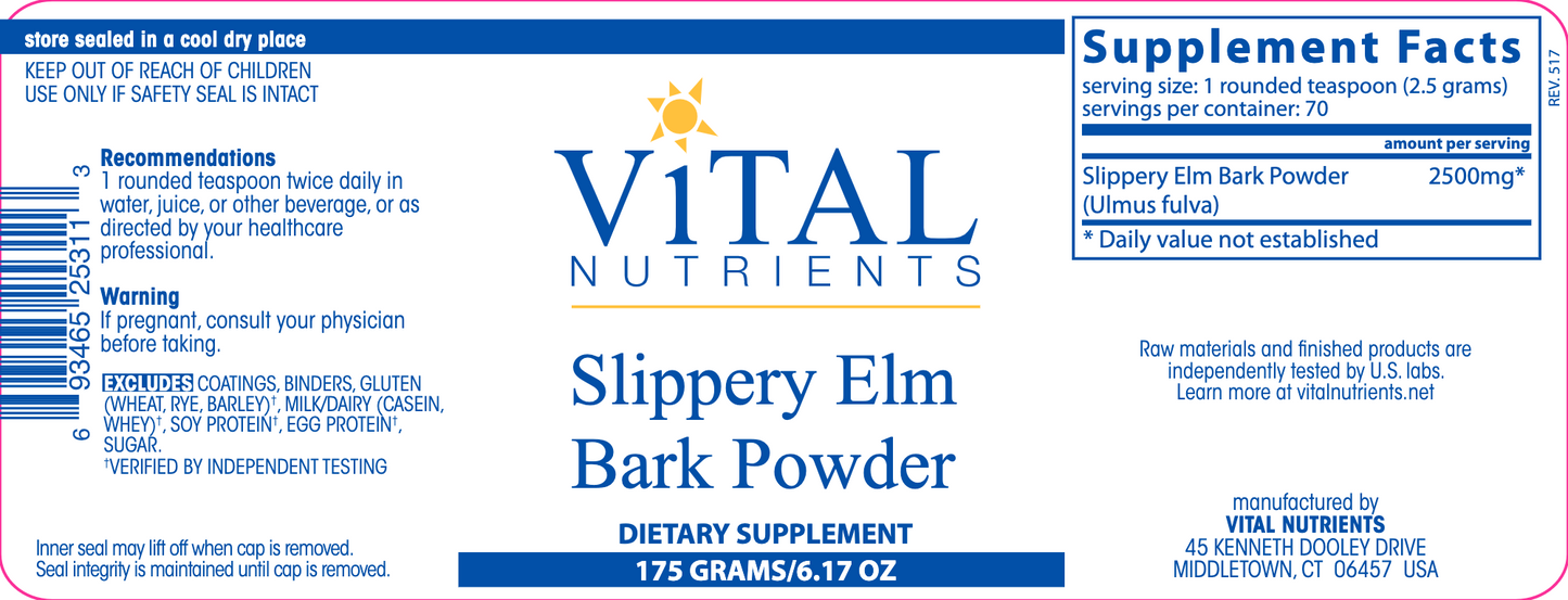 Slippery Elm Bark Powder 175 gm