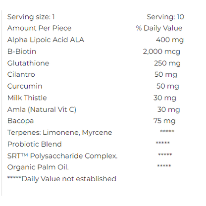 NeuroPurge™ Bullet+ -ALA Chelation