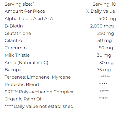 NeuroPurge™ Bullet+ -ALA Chelation