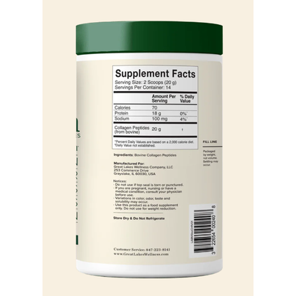 Great Lakes COLLAGEN PEPTIDES 10oz Unflavored