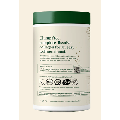 Great Lakes COLLAGEN PEPTIDES 10oz Unflavored