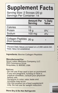 COLLAGEN PEPTIDES 10oz