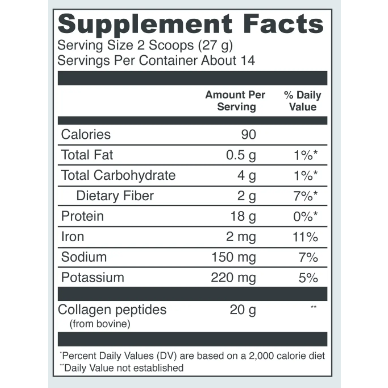 Chocolate Collagen Peptides 13.5 OZ