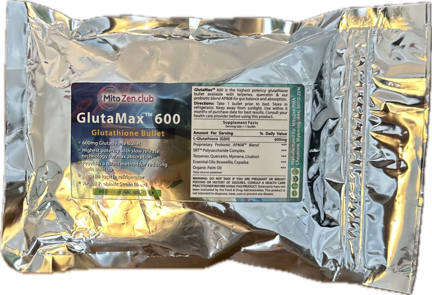 GlutaMax™ Bullet+- Glutathione 600mg
